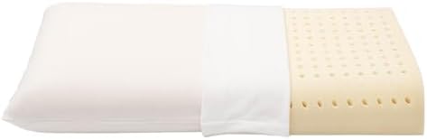 Travel Size Pillow Organic Contour with Cotton Cover Protector and Pillowcase GOLS GOTS Certified