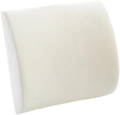 Mobestech Memory Lumbar Pillow for Car Flight Home Use - White