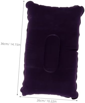 Thick Flocking Travel Pillow for Camping Naps and Neck Support