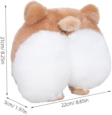TOYANDONA Plush Car Pillow Corgi Design Comfort for Home Office and Travel