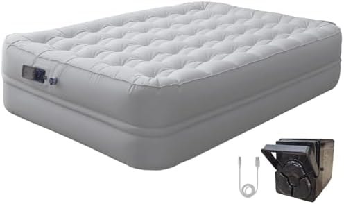 Luxury King Enjoyment - air bed with cooling premium pongee fabric triple-layered waterproofness and efficient pump