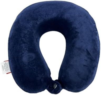 Bookishbunny Kids Memory Foam Neck Pillow 95x95x25inch Lightweight Portable Design Memory Foam for Neck Head Support