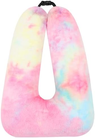 Kids Travel Pillow - Rainbow Pink