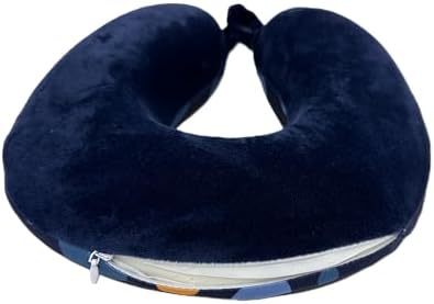 Bookishbunny Kids Memory Foam Neck Pillow 95x95x25inch Lightweight Portable Design Memory Foam for Neck Head Support