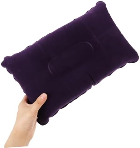 Thick Flocking Travel Pillow for Camping Naps and Neck Support