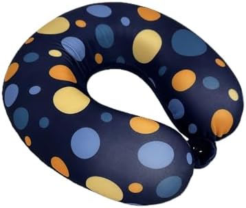 Bookishbunny Kids Memory Foam Neck Pillow 95x95x25inch Lightweight Portable Design Memory Foam for Neck Head Support