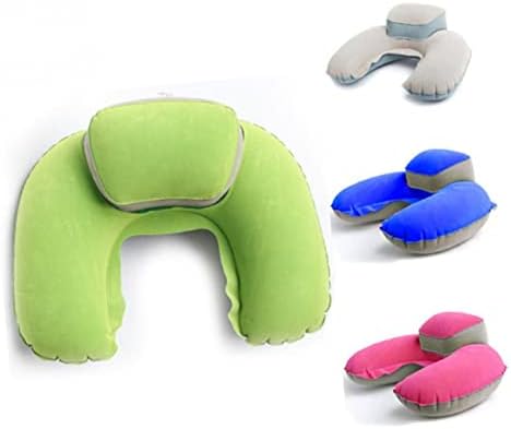 Sapphire Blue U-Shape Travel Pillow for Comfort on the Go