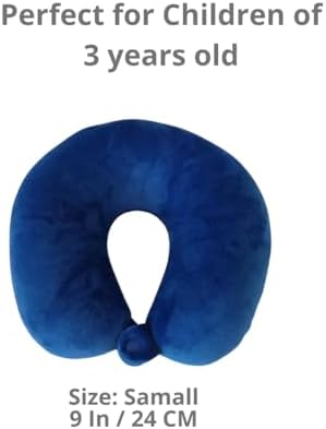 BelkVilo Small Compact Airplane Car Stroller Travel Pillow with Cute Penguin Plush for Kids Age 3