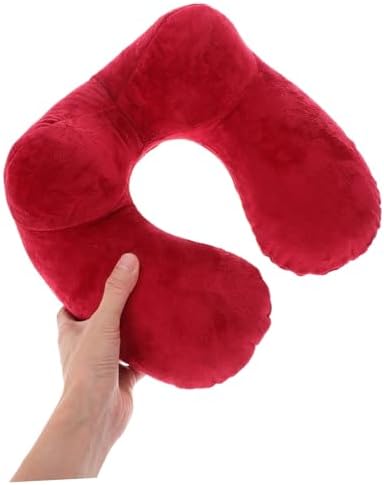 Kisangel Inflatable U-Shaped Neck Pillow for Travel Ergonomic Support for Airplanes Cars Trains