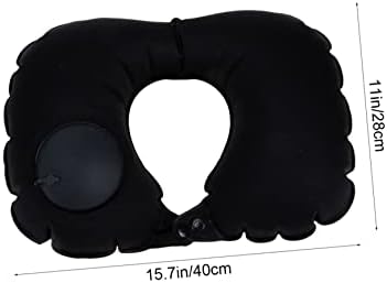 Healifty Comfortable Inflatable Neck Pillow for Travel Car Plane Home Use