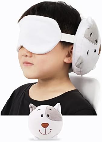 Travel Pillow Eye Mask Combo Comfort Relaxation for Kids Adults