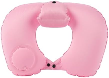WUHUAISH Inflatable Travel Neck Pillow Enhanced Comfort with Neck Cushion