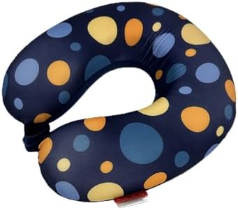 Bookishbunny Kids Memory Foam Neck Pillow 95x95x25inch Lightweight Portable Design Memory Foam for Neck Head Support
