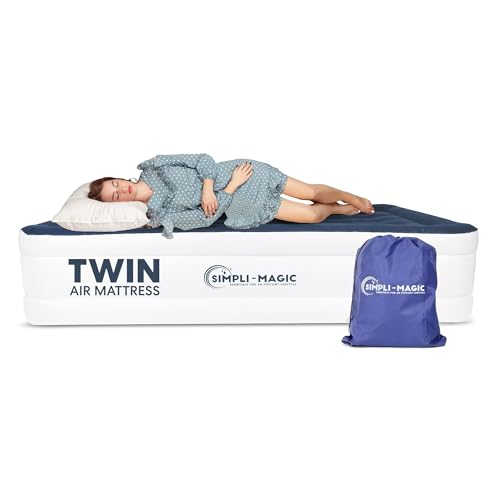 Simpli-Magic Luxury Air Mattress Built-in Pump for Home and Camping