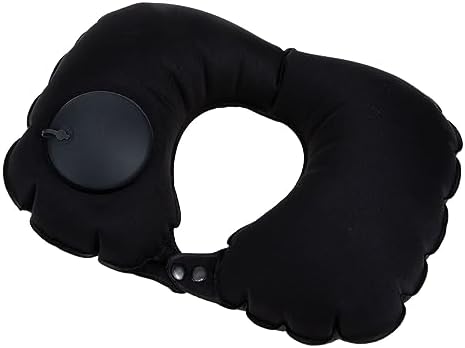 Healifty Comfortable Inflatable Neck Pillow for Travel Car Plane Home Use