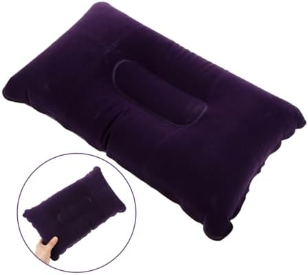 Thick Flocking Travel Pillow for Camping Naps and Neck Support