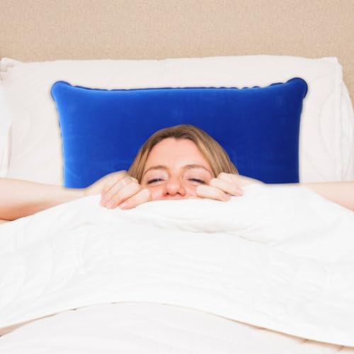 Healifty Inflatable Travel Pillow Neck Support for Hiking Camping Home and Office