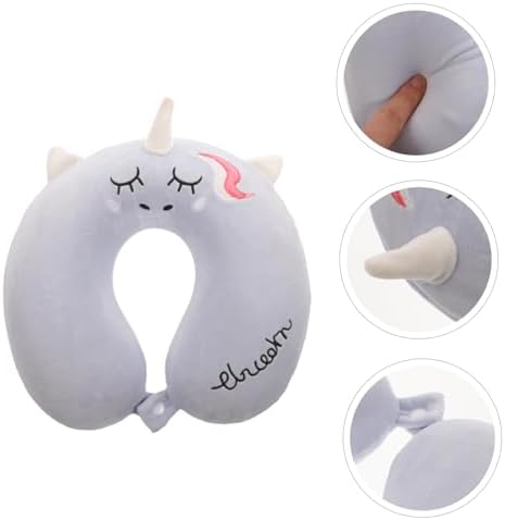 Premium Portable Neck Pillow with Removable Cover for Car Airplane Use