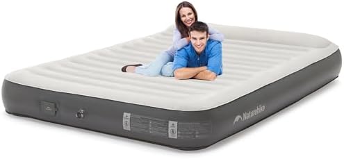 Compact Ergonomic Queen Air Mattress with Rechargeable Pump