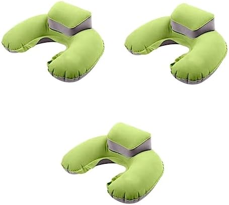STOBAZA 3-Piece Inflatable Travel Pillow for Neck and Back Pain Relief
