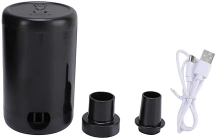 TOPINCN Portable Cordless Air Pump 2 Nozzles USB Rechargeable for Mattresses Pools