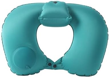 Inflatable Neck Pillow with Comfort for Travel and Easy Storage Green