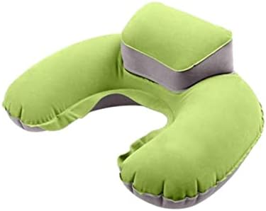 DECHOUS 2-Piece Inflatable Travel Pillow Ergonomic Neck Support for Outdoor Adventures Office Use and Transportation