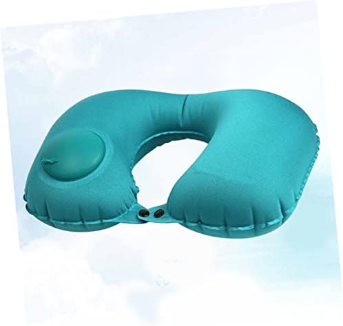 2-Piece Neck Cushion Inflatable Travel Pillow for Airplane - Comfortable Support for Travel Neck and Easy Use