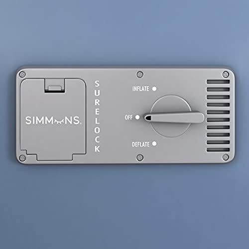 Simmons Rest Aire Mattress Twin 17 Soft Top Dura-Vinyl Air Mattress with Side Pump