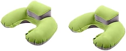 DECHOUS 2-Piece Inflatable Travel Pillow Ergonomic Neck Support for Outdoor Adventures Office Use and Transportation