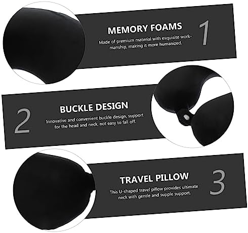 U-Shaped Memory Foam Travel Neck Pillow for Adults