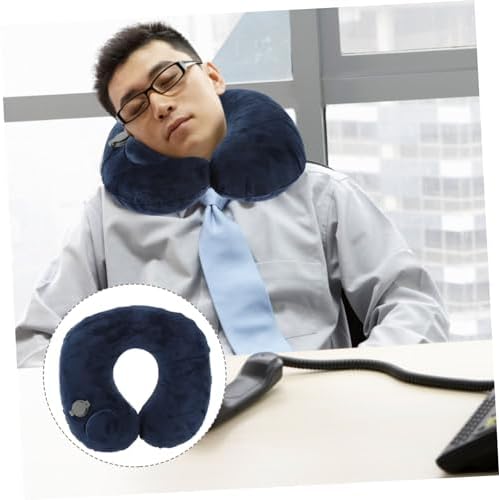 Head neck comfort inflable pillow for airplane travel