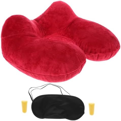 POPETPOP U-Shaped Inflatable Neck Pillow for Travel