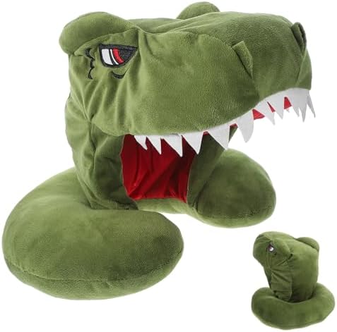 Dinosaur Hooded Travel Pillow Plush Neck Support Cushion