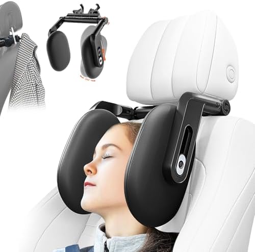 Adjustable Car Pillow with Headrest Support for Kids Adults