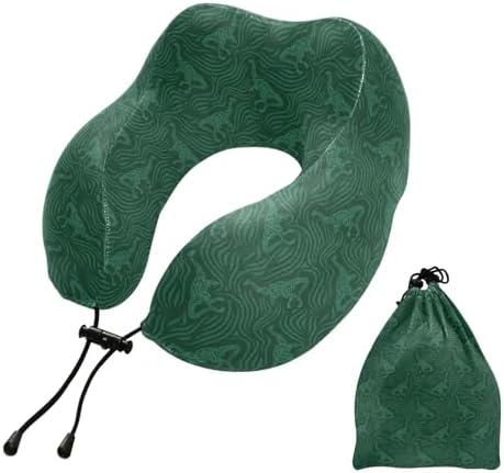 ALAZA Neck Travel Pillow - Memory Foam Dinosaur Silhouette Pillow