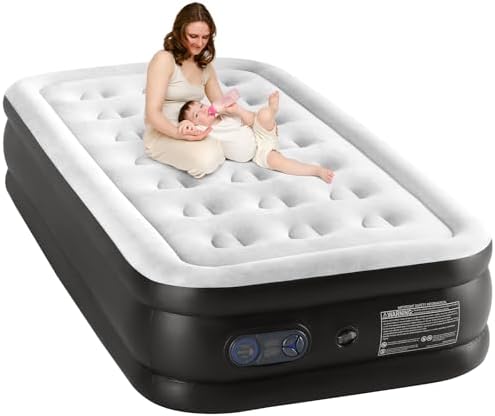 Ultra-comfortable inflatable air mattress with noise-free performance