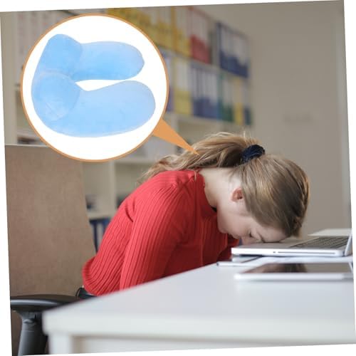 U Shaped Inflatable Travel Pillow - Neck Support for Airplanes and Cars
