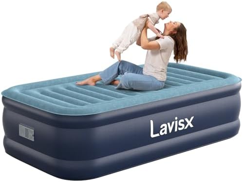 Compact Luxury Inflatable Air Mattress for Twinned Sleepers - Built-in Pump Auto-Stop and More
