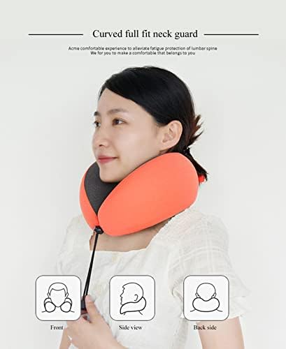 Neck and Head Support Pillow Stop Head from Falling Forward Memory Foam Travel Pillow for Airplane Train or Camp Use