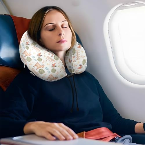 Gredecor Memory Foam Travel Neck Pillow for Air Car and Office Use