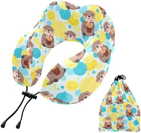 ALAZA Necks Travel Pillow Memory Foam Soft Washable Cover