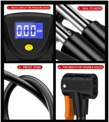 Carbon-Steel Step Pedal Air Pump for Easy Inflation