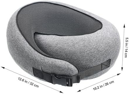 PrettyZoom Travel Pillow for Airplane Neck Support Red Design