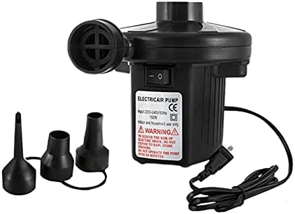 Electric Air Pump for inflatable boat pool and air mattress - 110V 3 nozzles quick inflate and durable