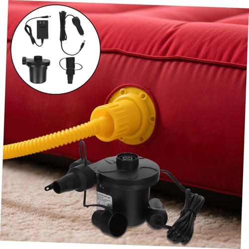 Ciieeo Electric Air Pump Inflatable Mattress Inflater with 3 Nozzles