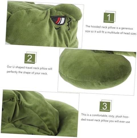 Premium Plush Animal Hooded Neck Pillow for Travel