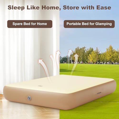 Queen Air Mattress with Infinite Fiber Structure 1000LBS Support