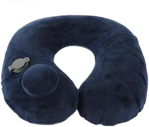 Head neck comfort inflable pillow for airplane travel