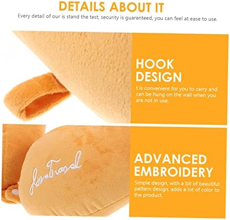 Happyyami U-Shape Travel Pillow Comfortable Neck Cushion with Design for Airplane Train and Car